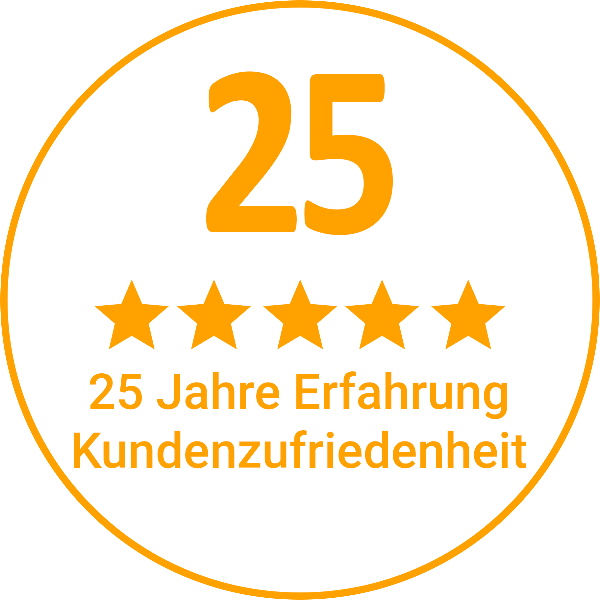 25 Jahre Erfahrung - Kundenzufriedenheit